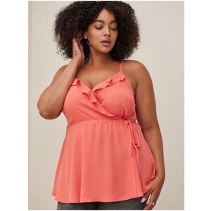 Torrid Georgette Ruffle Front Cami